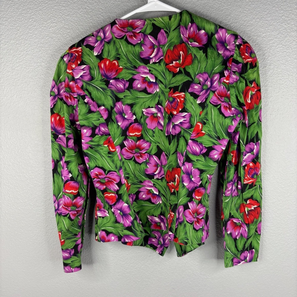 Vintage Donna Morgan Floral 80s/90s Jacket - Picture 5 of 7